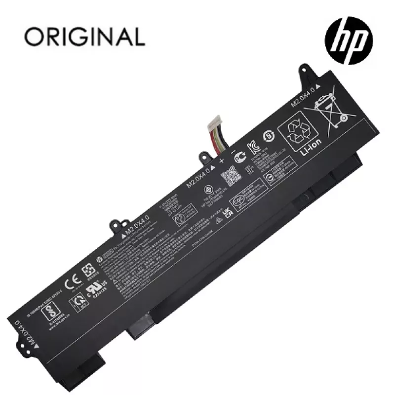 Originali HP CC03XL Type2 nešiojamojo kompiuterio baterija, 4610mAh, 4 celių Li-ion, 15.4V, 70.9Wh, juoda