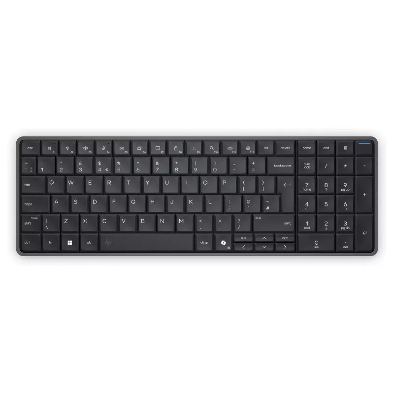 HP EliteBoard G1a Next Gen AI PC - AMD Ryzen AI 5, 16GB RAM, 512GB SSD, Windows 11 Pro, Wi-Fi 6E, juodos spalvos