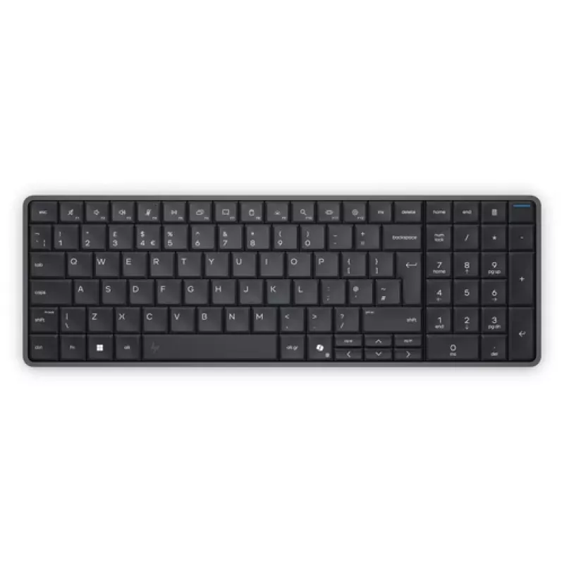 HP EliteBoard G1a Next Gen AI PC - AMD Ryzen AI 5, 16GB RAM, 512GB SSD, Windows 11 Pro, Wi-Fi 6E, juodos spalvos