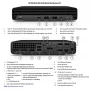 HP EliteDesk 805 G6 Mini kompiuteris - AMD Ryzen 5 PRO 2400GE, 16GB RAM, 512GB SSD, Win 11 Pro (Renewed Grade B)