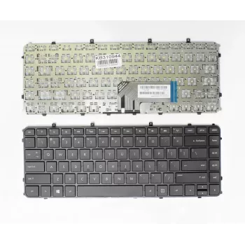 HP Envy 4-1000 serijos nešiojamojo kompiuterio klaviatūra – Nordic išdėstymas, apšviesta, juoda, su rėmeliu