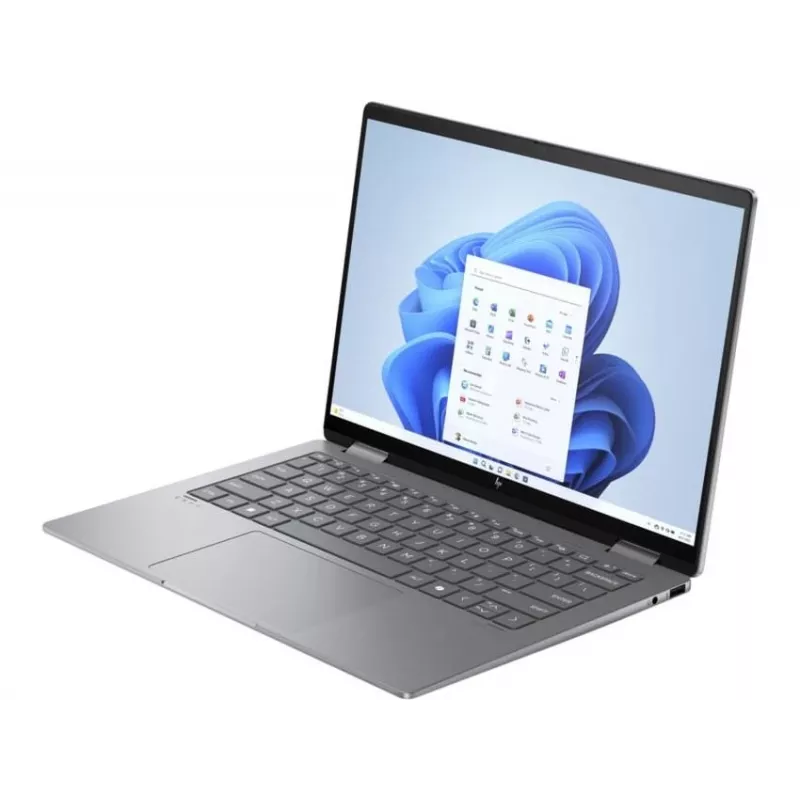 HP Envy x360 14-fc0789nz 2-in-1 nešiojamas kompiuteris | Intel Core Ultra 7 | 14 inch 2.8K OLED jutiklinis | 32GB RAM | 1TB SSD | Windows 11 Home | Natural Silver