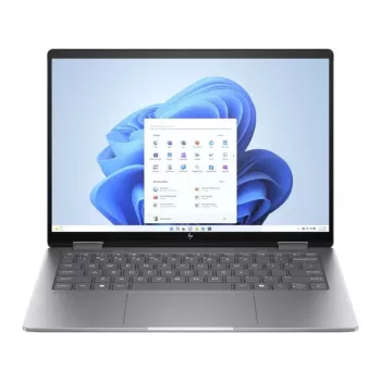 HP Envy x360 14-fc0789nz 2-in-1 nešiojamas kompiuteris | Intel Core Ultra 7 | 14 inch 2.8K OLED jutiklinis | 32GB RAM | 1TB SSD | Windows 11 Home | Natural Silver
