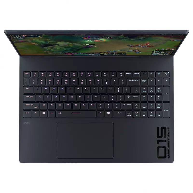HP HyperX OMEN 15-ga0170ng 15,6 colio žaidimų nešiojamasis kompiuteris - FHD IPS 144Hz, Intel Core i5-14650HX, 16GB DDR5, 1TB SSD, NVIDIA GeForce RTX 5060, Windows 11 Home, vokiška klaviatūra, Shadow Black