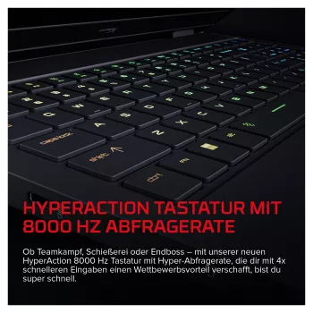 HP HyperX OMEN 16-ap1191ng žaidimų nešiojamasis kompiuteris, 16,1 colio QHD 165Hz, AMD Ryzen 9 8940HX, 16GB DDR5, 512GB SSD, RTX 5070, Windows 11 Home, vokiška klaviatūra
