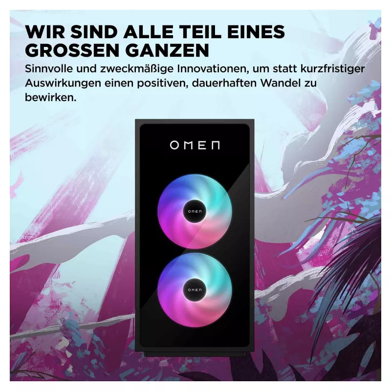 HP OMEN GT16-1474ng 35L žaidimų kompiuteris, AMD Ryzen 7 9800X3D, 32GB DDR5, 1TB SSD, NVIDIA GeForce RTX 5070, Windows 11 Home, Shadow Black