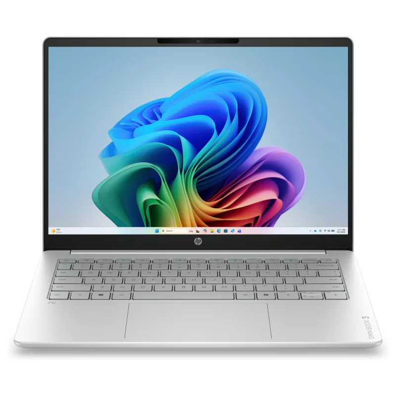 HP OmniBook 3 14-hz0351ngx Snapdragon X X1-26-100 16GB RAM 512GB SSD 14 inch Full HD nešiojamasis kompiuteris Windows 11 Home - sidabrinis