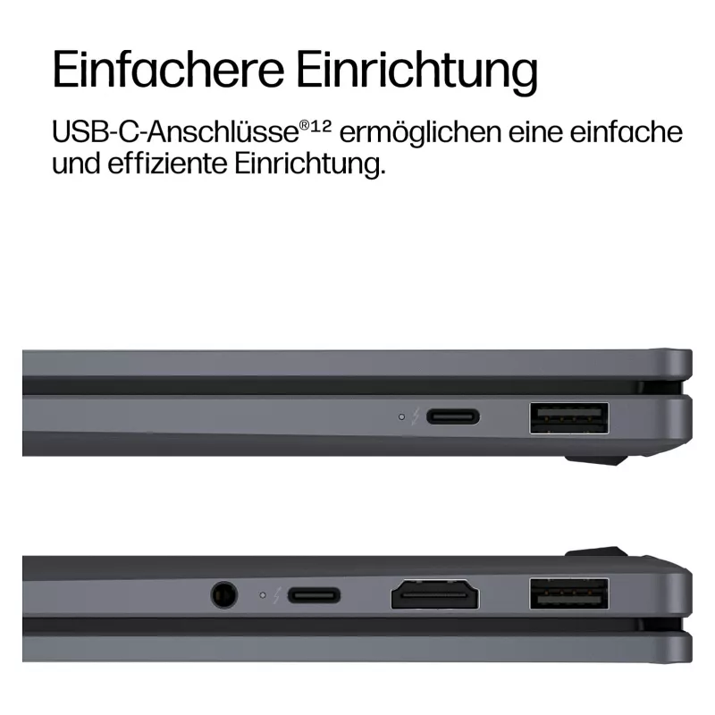 HP OmniBook X Flip 16-cb0475ngx 2-in-1 nešiojamas kompiuteris, 16 colių WQXGA jutiklinis, Intel Core Ultra 7 356H, 32GB RAM, 1TB SSD, Windows 11 Home, vokiška klaviatūra, sidabrinis