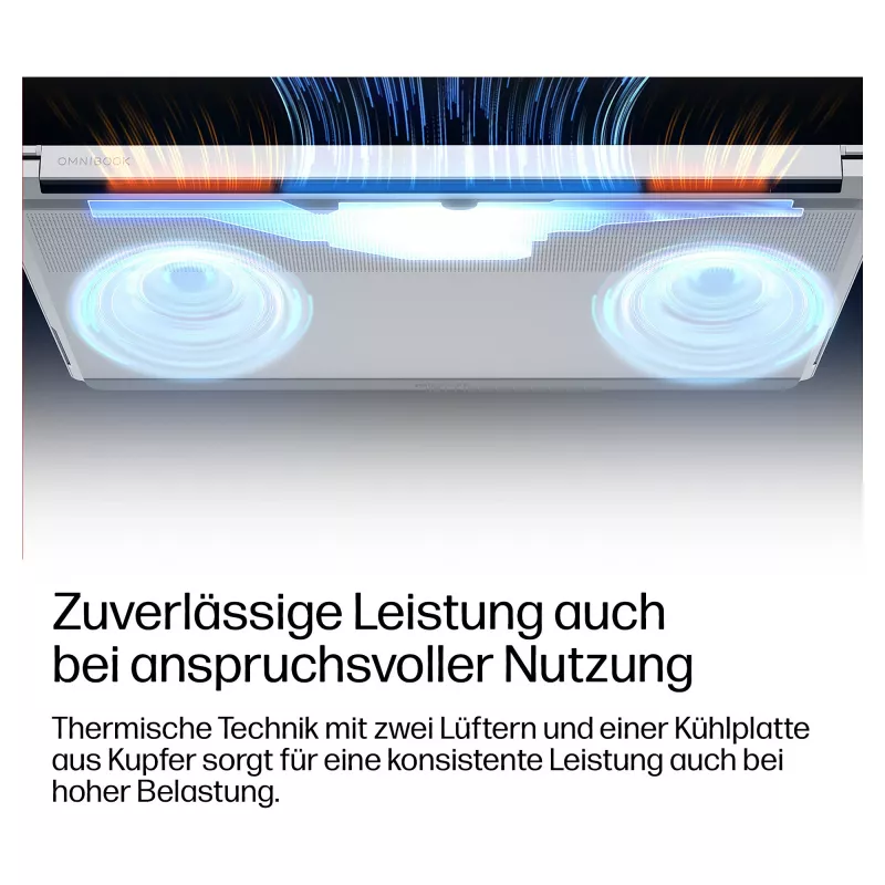 HP OmniBook X Next Gen AI 14-ka0050ngx CU5 325/16/512SSD/W11 Home – vokiška klaviatūra, Meteorite Grey