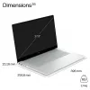 HP OmniBook X Next Gen AI 17-de0070ngx, 17,3 colio QHD+ IPS, Snapdragon X Elite X1E-78-100, 16GB LPDDR5X, 1TB SSD, Windows 11 Home, keraminės baltos spalvos, vokiška klaviatūra