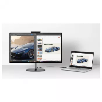 HP OmniStudio X 27-cx0452ng 27 colių QHD IPS All-in-One kompiuteris, Intel Core Ultra 5, 24GB DDR5 RAM, 1TB SSD, Windows 11 Home, baltas