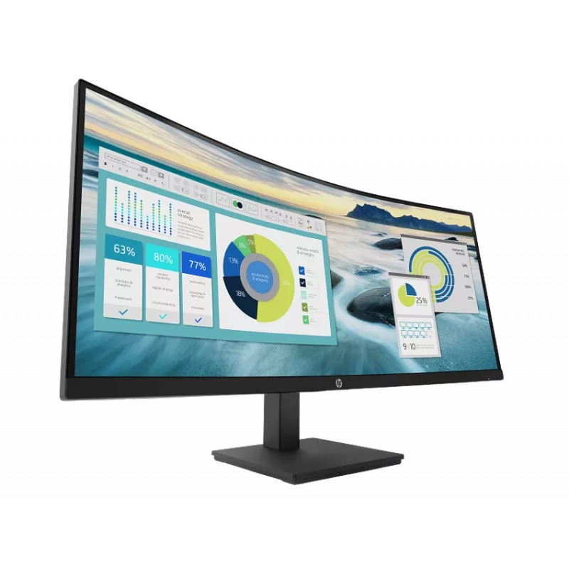 HP P34hc G4 34 colių lenktas WQHD monitorius