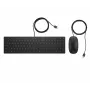 HP Pavilion 400 klaviatūros ir pelės rinkinys - USB - juoda