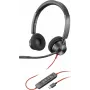 HP Poly Blackwire 3320-M USB-C laidinis ausinių komplektas su triukšmo slopinimo mikrofonu, juoda
