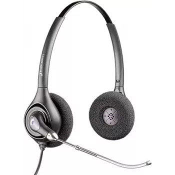 HP POLY Plantronics SupraPlus H261H abipusis plačiajuostis laidinis ausinių rinkinys su triukšmą slopinančiu mikrofonu (87129-02)
