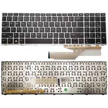 HP ProBook 450 G5, 455 G5, 470 G5 nešiojamojo kompiuterio klaviatūros keitimo rinkinys su rėmeliu - US English išdėstymas
