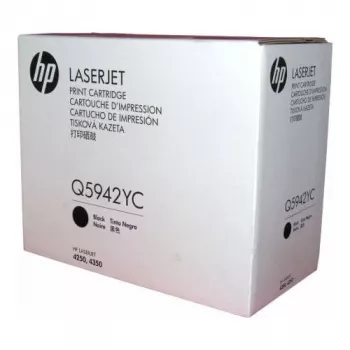 HP Q5942YC Kontraktinis tonerio kasetė – juoda, didelės talpos (10 000 puslapių), skirta LaserJet 4250/4350