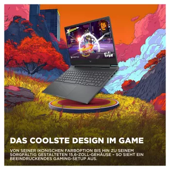 HP Victus 15-fb3450ng žaidimų nešiojamasis kompiuteris, AMD Ryzen 5 240, 12GB RAM, 512GB SSD, RTX 5050, FreeDOS
