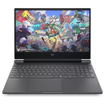 HP Victus 15-fb3451ng žaidimų nešiojamasis kompiuteris, 15,6 colio FHD 144Hz, AMD Ryzen 5 240, 12GB RAM, 512GB SSD, NVIDIA GeForce RTX 5050, Windows 11 Home, Mica Silver