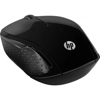 HP Wireless Mouse 200 - 2,4 GHz optinė belaidė pelė, 1000 DPI, 3 mygtukai, universali (kairiarankiams ir dešiniarankiams), juoda X6W31AA#ABD