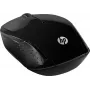 HP Wireless Mouse 200 - 2,4 GHz optinė belaidė pelė, 1000 DPI, 3 mygtukai, universali (kairiarankiams ir dešiniarankiams), juoda X6W31AA#ABD