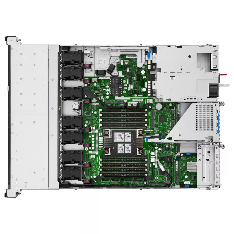 HPE ProLiant DL320 Gen12 1U stovo serveris, Intel Xeon 6505P 2.2GHz 12 branduolių, 64GB DDR5 RAM, 8 SFF karšto keitimo, MR408i-o, 2x1000W