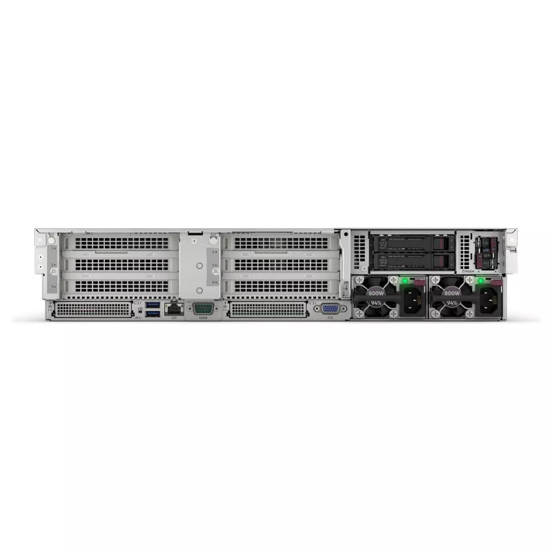 HPE ProLiant DL345 Gen11 serveris - 2U stovo, AMD EPYC 9115 2.6GHz 16 branduolių, 64GB RAM, 8 SFF karšto keitimo, MR416i-p, du 1000W maitinimo šaltiniai