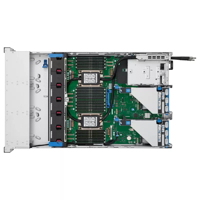 HPE ProLiant DL380 Gen12 serveris, Intel Xeon 6505P 2.2GHz 12 branduolių, 64GB DDR5, 8 SFF karštai keičiamų diskų, MR408i-o valdiklis, 2x1000W redundantiškas maitinimas, 2U stelažinis