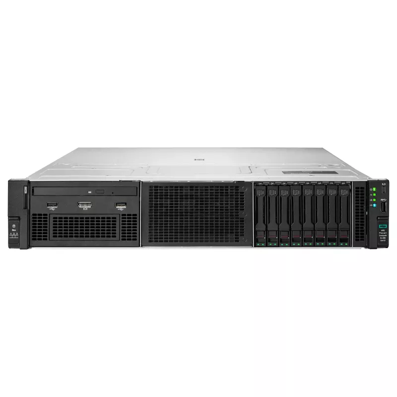 HPE ProLiant DL380 Gen12 serveris, Intel Xeon 6505P 2.2GHz 12 branduolių, 64GB DDR5, 8 SFF karštai keičiamų diskų, MR408i-o valdiklis, 2x1000W redundantiškas maitinimas, 2U stelažinis