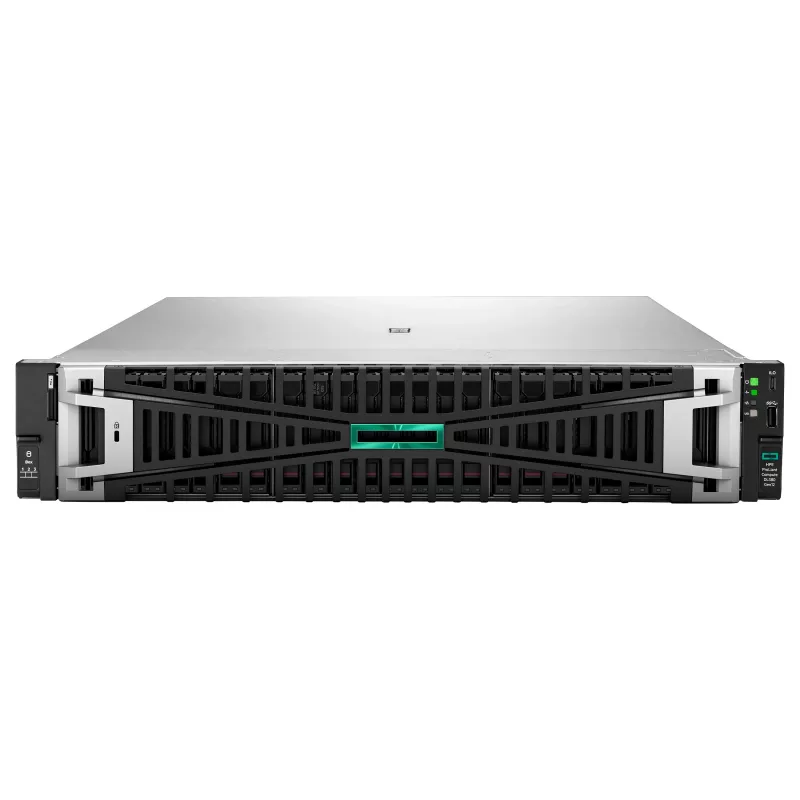 HPE ProLiant DL380 Gen12 serveris, Intel Xeon 6505P 2.2GHz 12 branduolių, 64GB DDR5, 8 SFF karštai keičiamų diskų, MR408i-o valdiklis, 2x1000W redundantiškas maitinimas, 2U stelažinis
