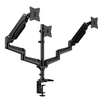 HUANUO Triple Monitor Mount 17-32 inch HNTS3B-UK Gas Spring Arm Desk Clamp Black