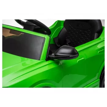 HUAWEI Audi RS Q8 baterijomis varomas automobilis su LED šviesomis, MP3 grotuvu ir nuotolinio valdymo pulteliu, žalias