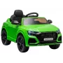 HUAWEI Audi RS Q8 baterijomis varomas automobilis su LED šviesomis, MP3 grotuvu ir nuotolinio valdymo pulteliu, žalias