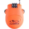 Hudora kabelinė spyna (oranžinė)