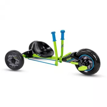 Huffy Green Machine Mini Drift Trike vaikams (3–5 m.), pedalais varomas, žalia/juoda, 10 colių priekinis ratas