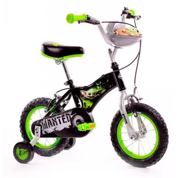 Huffy Star Wars 12 vaikiškas dviratis, 12 colių ratai, plieninis rėmas, mokomieji ratukai ir pedalinis stabdys