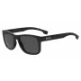 HUGO BOSS BLACK BOSS1568S807 stačiakampiai akiniai nuo saulės, juodi/pilki, 55/18/145 mm