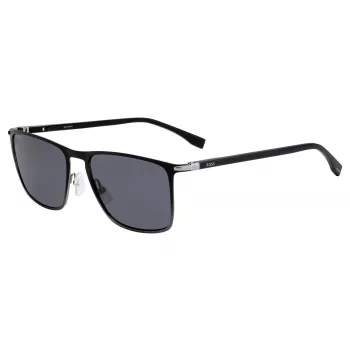 HUGO BOSS JUODI AKINIAI NUO SAULĖS BOSS1004SITO6 Stačiakampis Acetato Rėmelis Pilki Lęšiai 56/17/145 mm