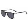 HUGO BOSS JUODI AKINIAI NUO SAULĖS BOSS1004SITO6 Stačiakampis Acetato Rėmelis Pilki Lęšiai 56/17/145 mm