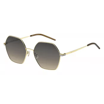 HUGO BOSS BLACK Moteriški Akiniai nuo Saulės BOSS1589SJ5G Kvadratinis Acetatinis Rėmas Pilki Gradientiniai Lęšiai 57mm