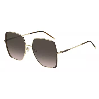 HUGO BOSS BLACK Moteriški Akiniai nuo Saulės BOSS1707S01Q - Pilki Lęšiai, Juodas Rėmelis, 58mm