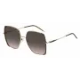 HUGO BOSS BLACK Moteriški Akiniai nuo Saulės BOSS1707S01Q - Pilki Lęšiai, Juodas Rėmelis, 58mm