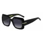 HUGO BOSS BLACK Moteriški Akiniai nuo Saulės BOSS1730S807 - Stačiakampis Acetato Rėmelis, Pilki Lęšiai, 54mm