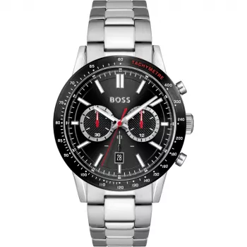 HUGO BOSS Vyrų laikrodis Velocity Chronograph 1513922 44mm Nerūdijantis plienas Mėlynas ciferblatas