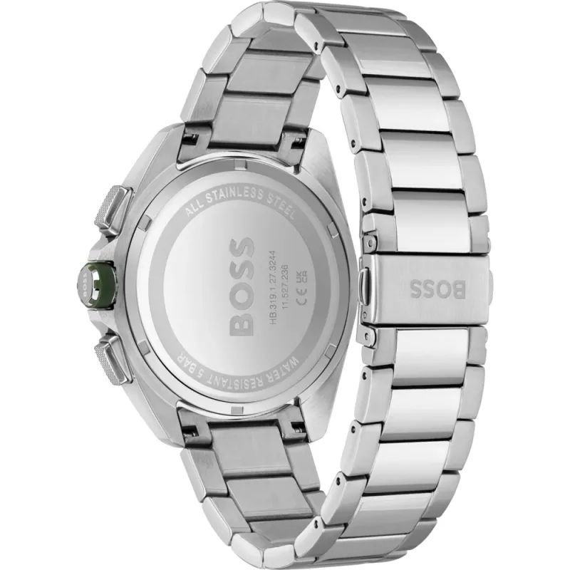 HUGO BOSS Vyrų Laikrodis 1513951 44mm Nerūdijantis Plienas Mėlynas Ciferblatas Chronografas
