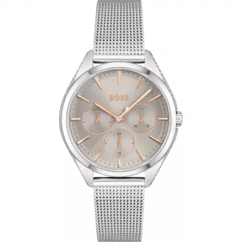 HUGO BOSS Purity Moteriškas Laikrodis 1502638 38mm Nerūdijantis Plienas Sidabrinis