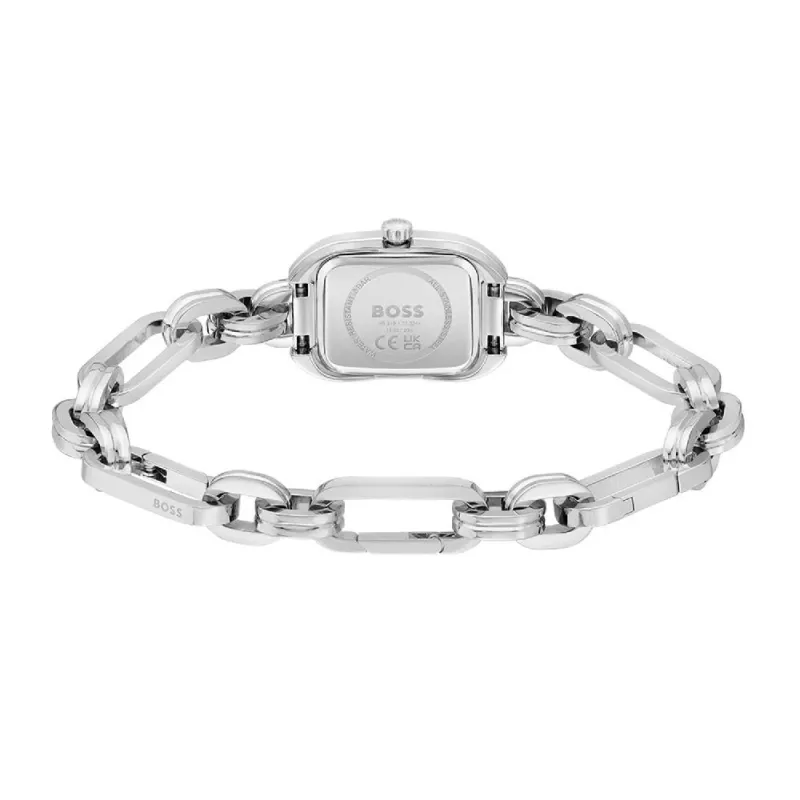 HUGO BOSS Purity Moteriškas Laikrodis 1502656 28mm Sidabrinis Nerūdijančio Plieno Tinklelis