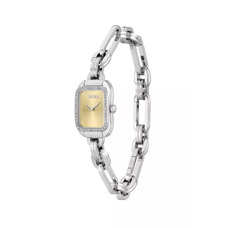 HUGO BOSS Purity Moteriškas Laikrodis 1502656 28mm Sidabrinis Nerūdijančio Plieno Tinklelis
