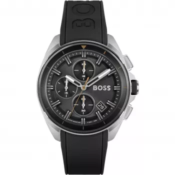 HUGO BOSS Skymaster Vyriškas Chronografo Laikrodis 1513953 44mm Nerūdijančio Plieno Mėlynas Ciferblatas