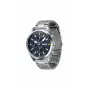 HUGO Vyriškas 1530163 Kvarcinis Analoginis Laikrodis 46mm Mėlynas Ciferblatas Rudo Odinio Dirželio